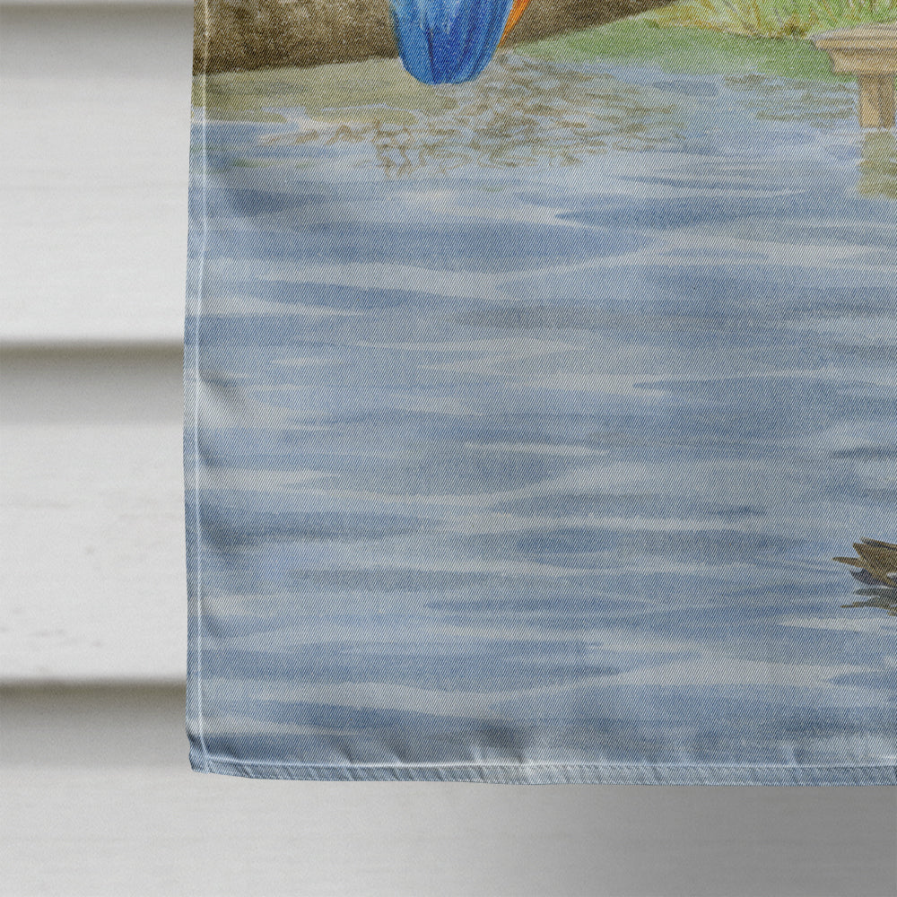 Kingfisher House Flag 28x40 Porch Sleeve Pole Decorative Outside Yard Banner Artwork Wall Hanging, Polyester