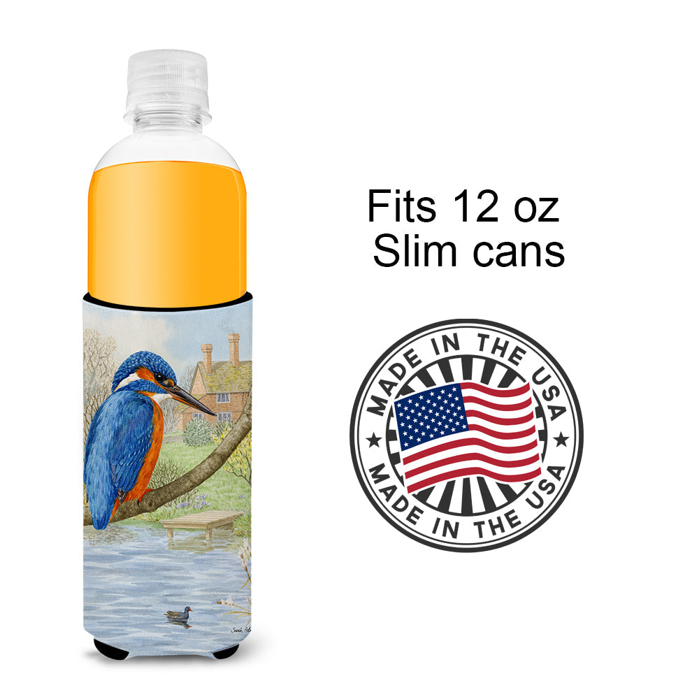 Kingfisher Slim Can Hugger , Insulated Foam Hugger for 12 oz Slim Cans, Beer Bottles & Water Bottles, Printed in USA