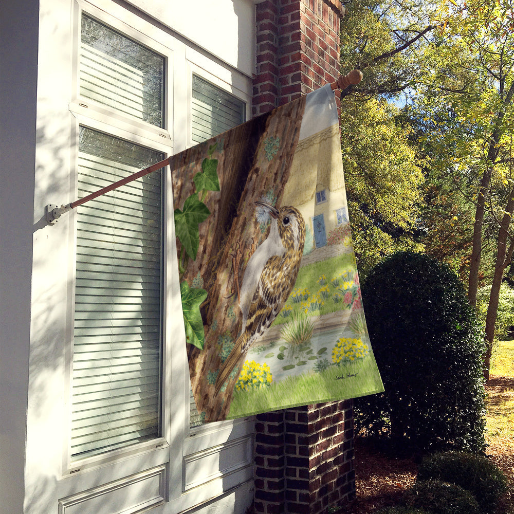 Treecreeper House Flag 28x40 Porch Sleeve Pole Decorative Outside Yard Banner Artwork Wall Hanging, Polyester
