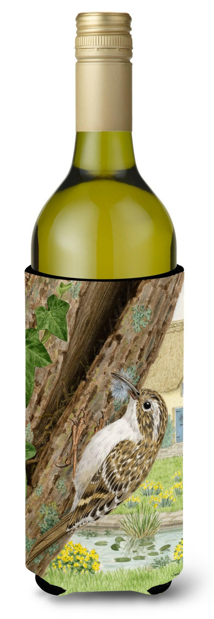 Treecreeper Wine Bottle Hugger Gift Sleeve for Standard 750 ml Bottles, Insulated Reusable Also Fits Mini Shot & Pint Bottles