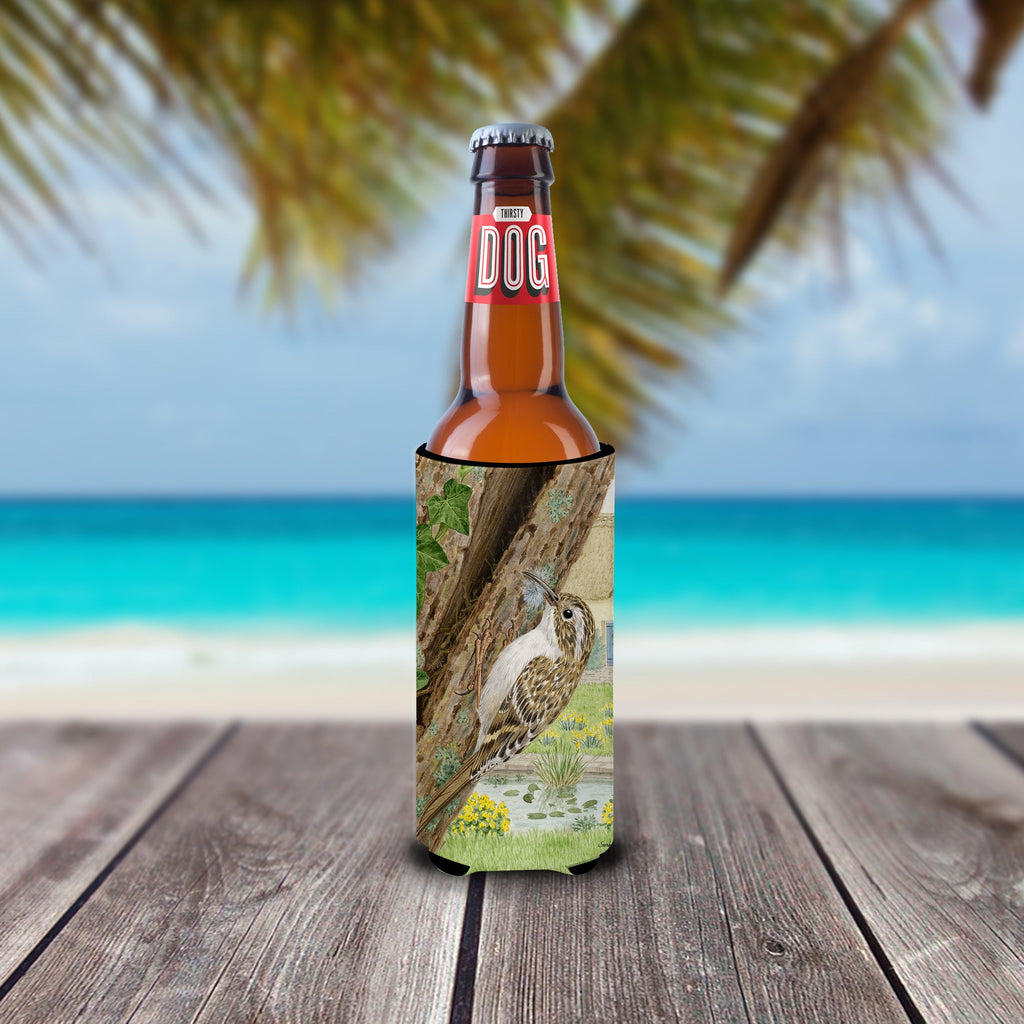 Treecreeper Slim Can Hugger , Insulated Foam Hugger for 12 oz Slim Cans, Beer Bottles & Water Bottles, Printed in USA