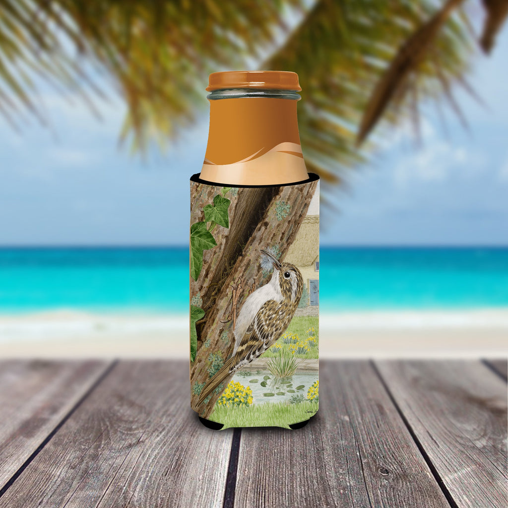 Treecreeper Slim Can Hugger , Insulated Foam Hugger for 12 oz Slim Cans, Beer Bottles & Water Bottles, Printed in USA