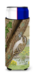 Treecreeper Slim Can Hugger , Insulated Foam Hugger for 12 oz Slim Cans, Beer Bottles & Water Bottles, Printed in USA