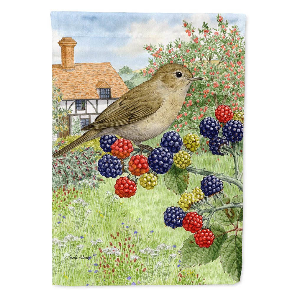 Garden Warbler House Flag 28x40 Porch Sleeve Pole Decorative Outside Yard Banner Artwork Wall Hanging, Polyester