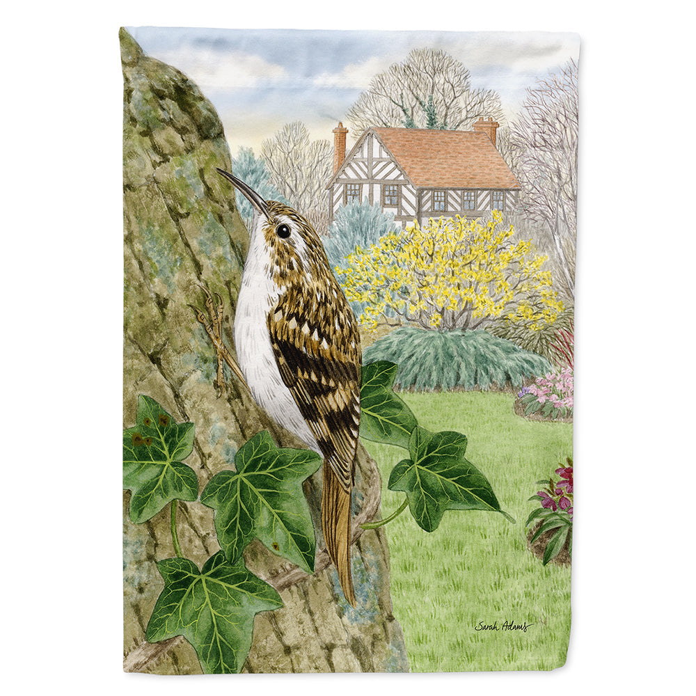 Treecreeper House Flag 28x40 Porch Sleeve Pole Decorative Outside Yard Banner Artwork Wall Hanging, Polyester