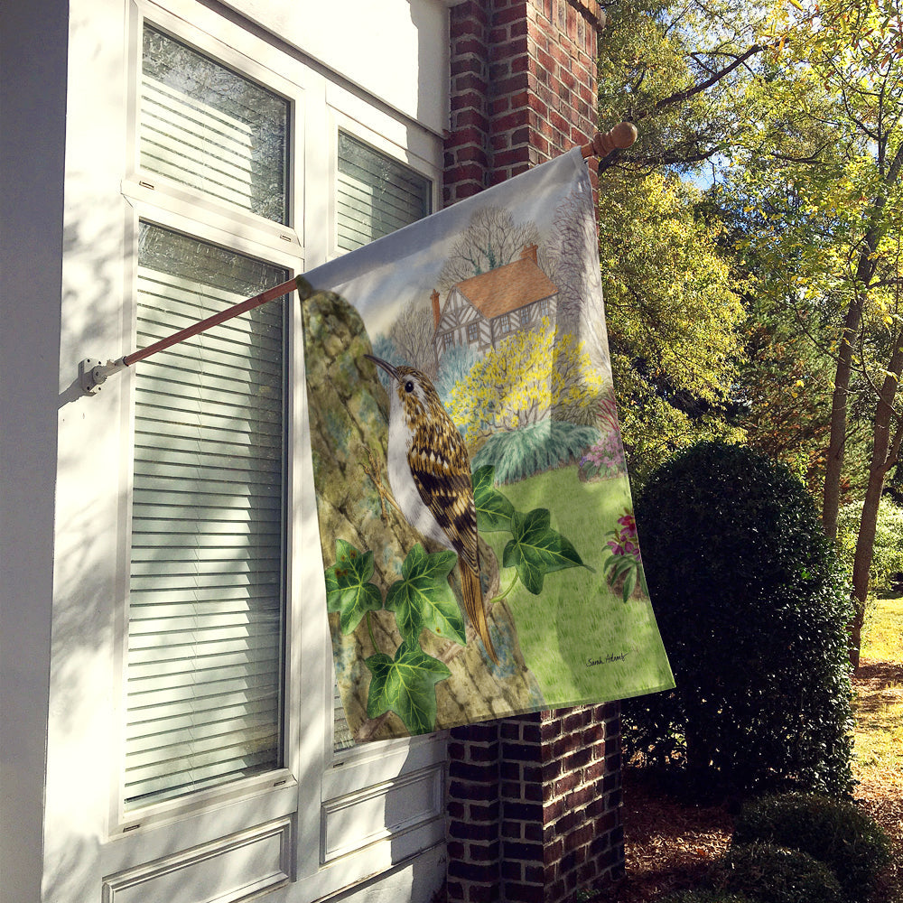 Treecreeper House Flag 28x40 Porch Sleeve Pole Decorative Outside Yard Banner Artwork Wall Hanging, Polyester