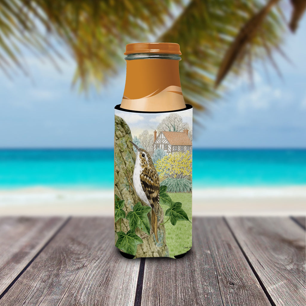 Treecreeper Slim Can Hugger , Insulated Foam Hugger for 12 oz Slim Cans, Beer Bottles & Water Bottles, Printed in USA