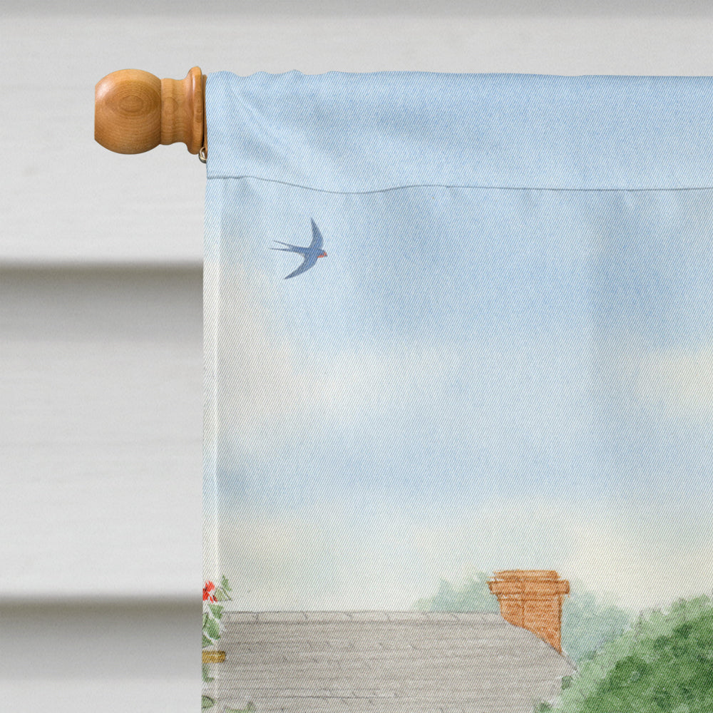 Spotted Flycatcher House Flag 28x40 Porch Sleeve Pole Decorative Outside Yard Banner Artwork Wall Hanging, Polyester