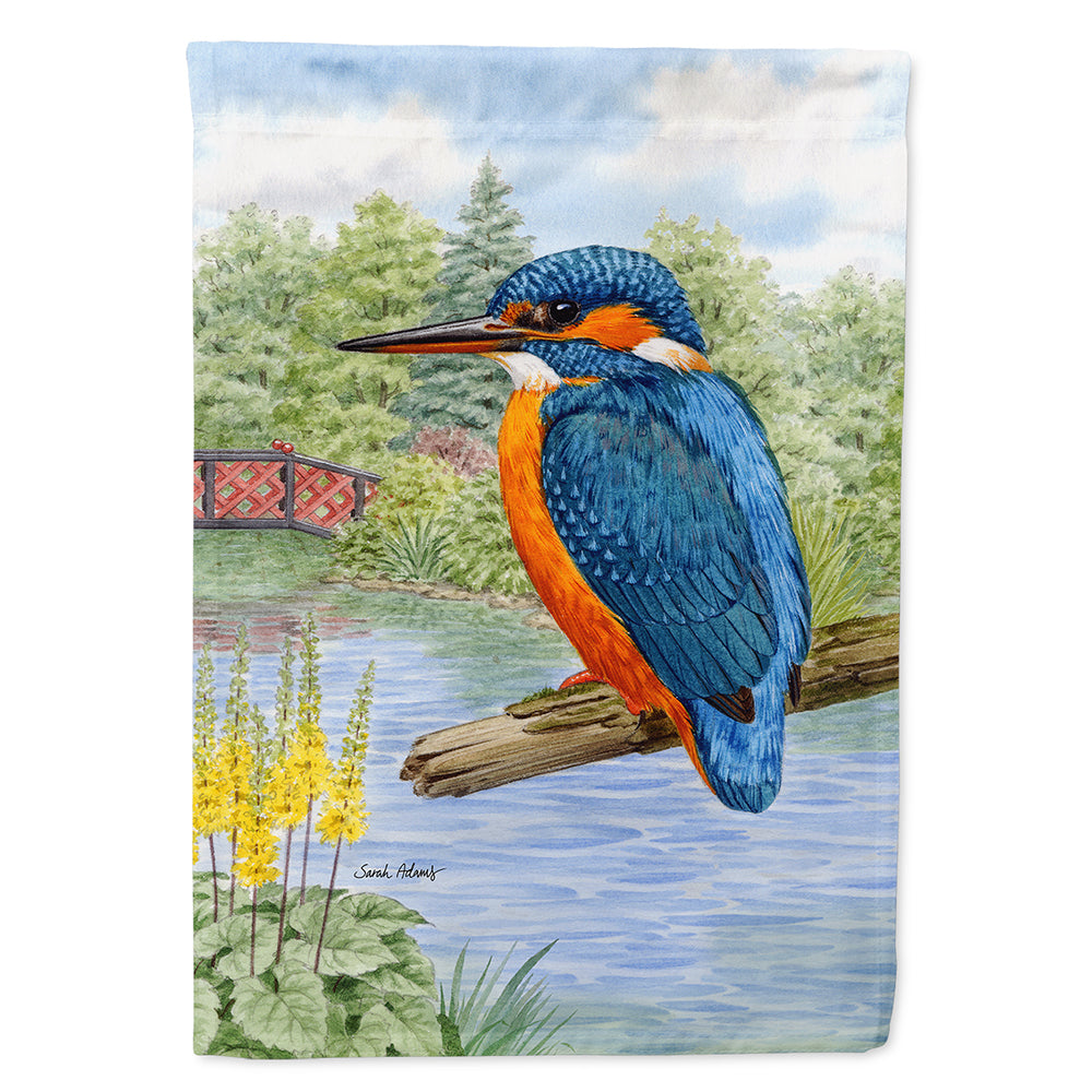 Kingfisher House Flag 28x40 Porch Sleeve Pole Decorative Outside Yard Banner Artwork Wall Hanging, Polyester