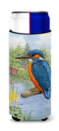 Kingfisher Slim Can Hugger , Insulated Foam Hugger for 12 oz Slim Cans, Beer Bottles & Water Bottles, Printed in USA