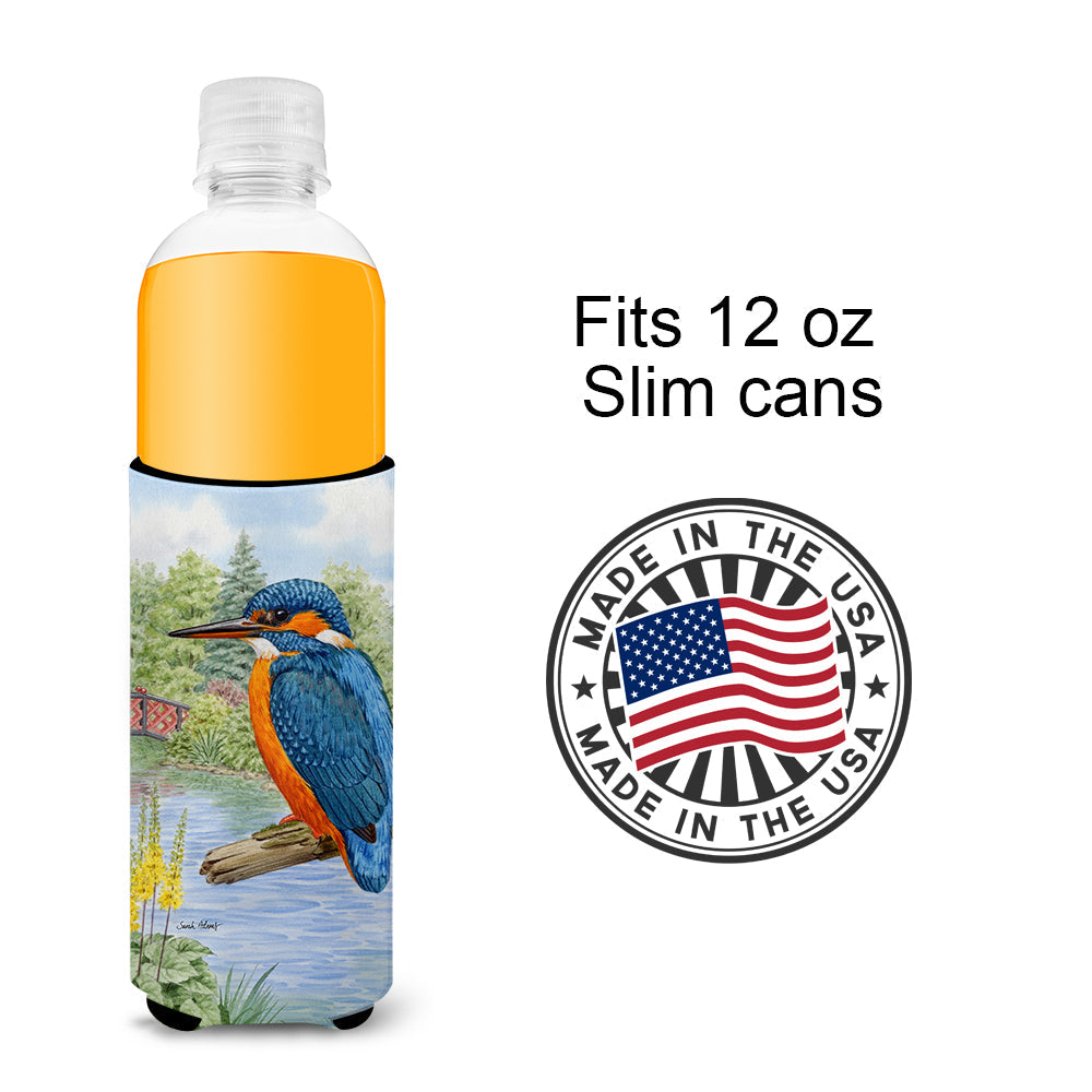 Kingfisher Slim Can Hugger , Insulated Foam Hugger for 12 oz Slim Cans, Beer Bottles & Water Bottles, Printed in USA