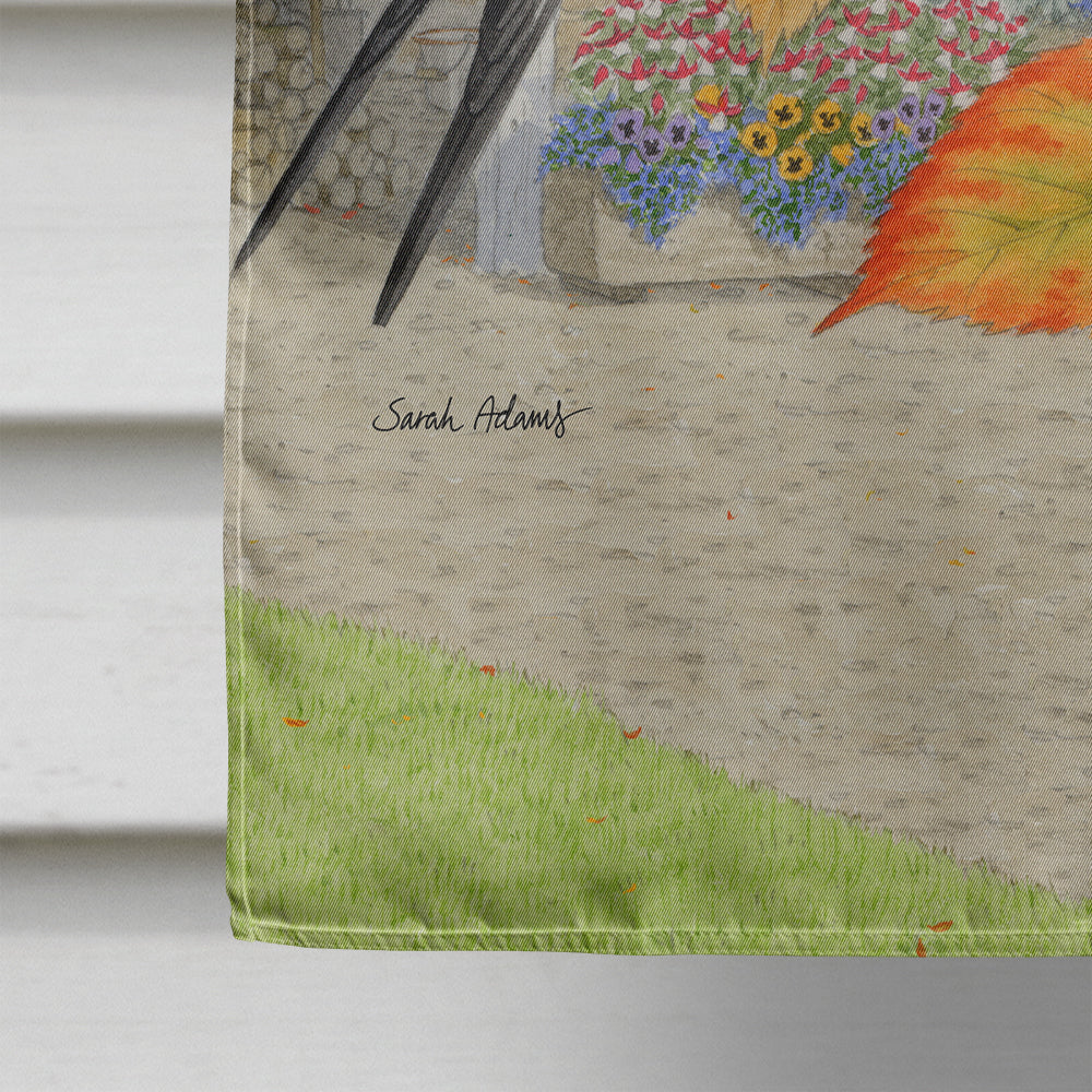 Barn Swallows House Flag 28x40 Porch Sleeve Pole Decorative Outside Yard Banner Artwork Wall Hanging, Polyester