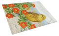 Yellowhammer Cutting Board Tempered Glass Kitchen Cutting Surface, Heat Resistant Chopping, Non-Slip Feet, Food Prep & Serving