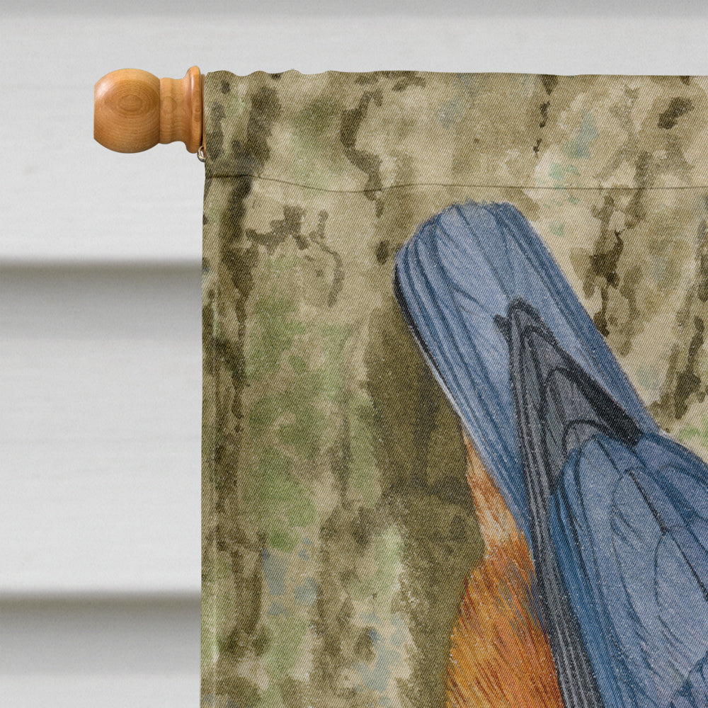 Red-breasted Nuthatch House Flag 28x40 Porch Sleeve Pole Decorative Outside Yard Banner Artwork Wall Hanging, Polyester