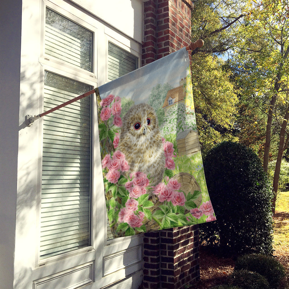 Tawny Owlet House Flag 28x40 Porch Sleeve Pole Decorative Outside Yard Banner Artwork Wall Hanging, Polyester