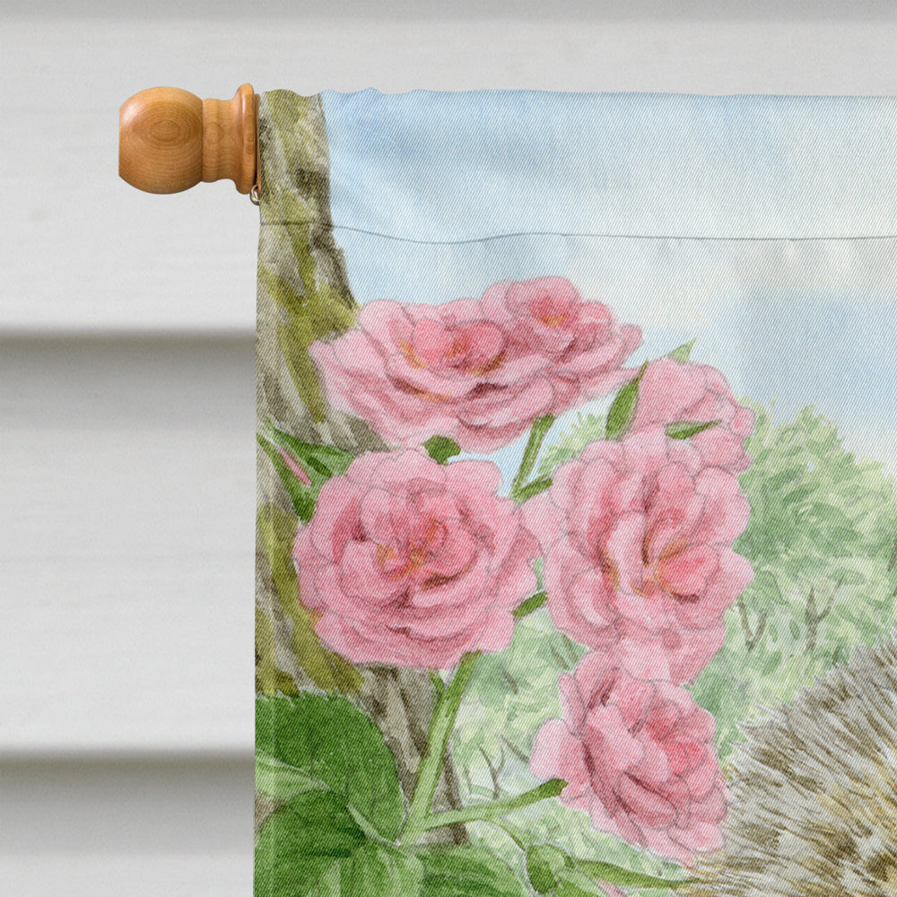 Tawny Owlet House Flag 28x40 Porch Sleeve Pole Decorative Outside Yard Banner Artwork Wall Hanging, Polyester