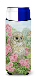 Tawny Owlet Slim Can Hugger , Insulated Foam Hugger for 12 oz Slim Cans, Beer Bottles & Water Bottles, Printed in USA