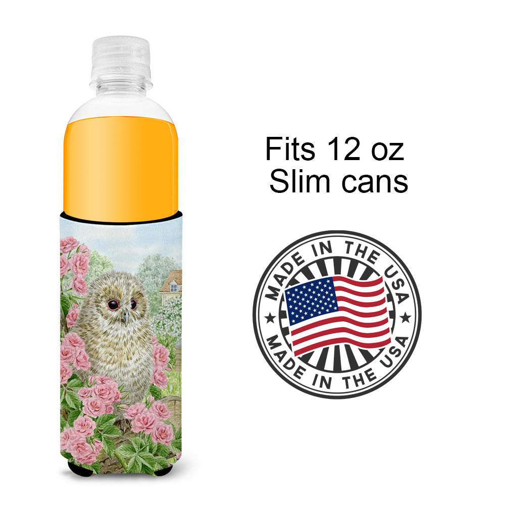Tawny Owlet Slim Can Hugger , Insulated Foam Hugger for 12 oz Slim Cans, Beer Bottles & Water Bottles, Printed in USA