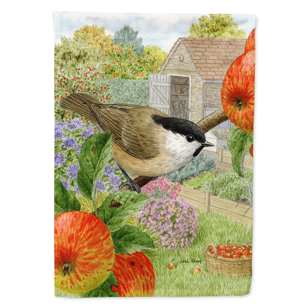 Coal Tits House Flag 28x40 Porch Sleeve Pole Decorative Outside Yard Banner Artwork Wall Hanging, Polyester