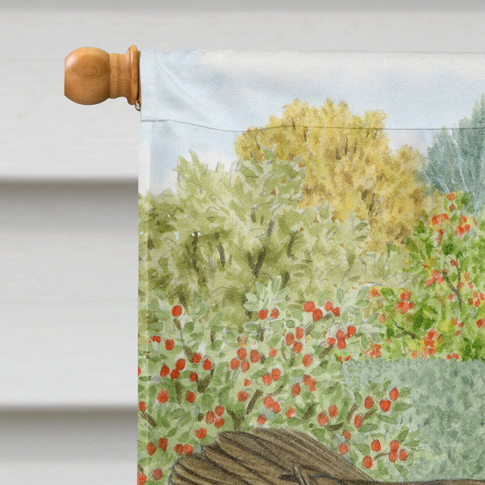 Coal Tits House Flag 28x40 Porch Sleeve Pole Decorative Outside Yard Banner Artwork Wall Hanging, Polyester