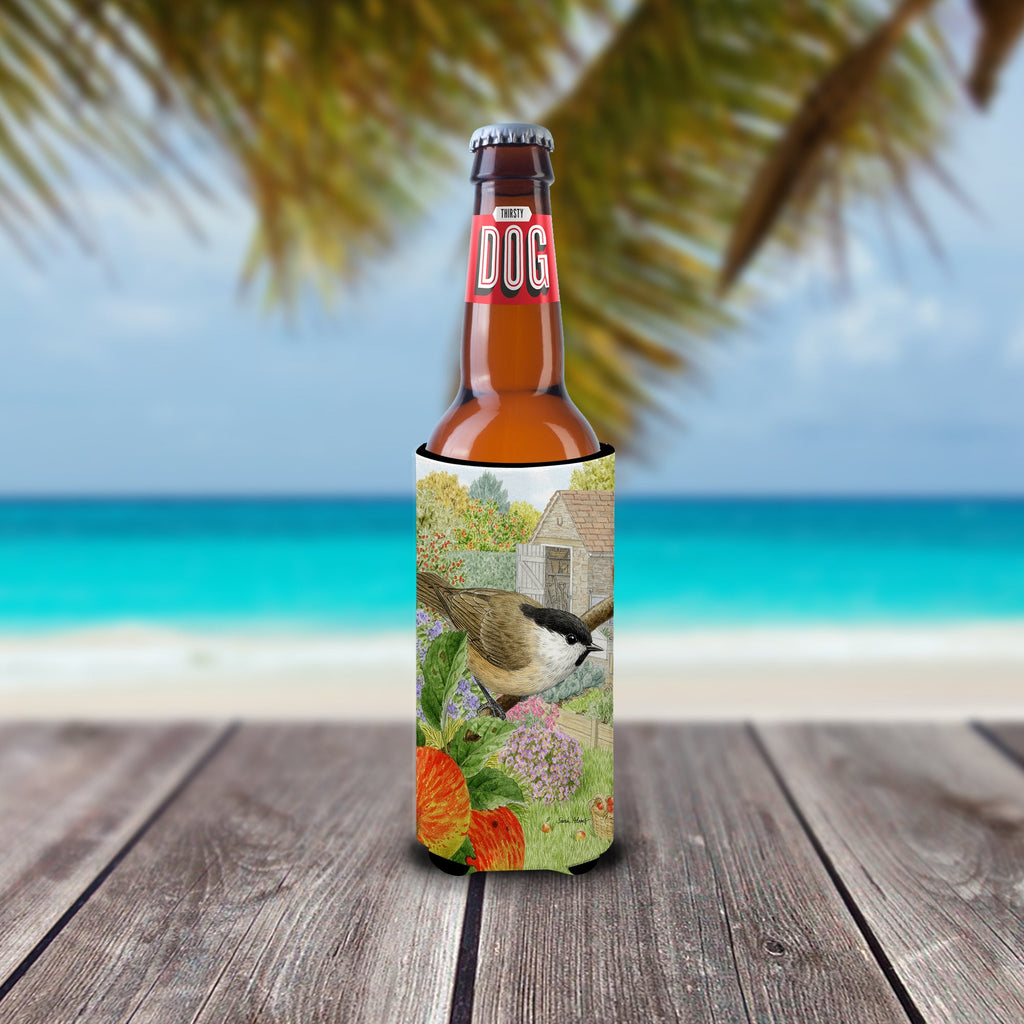 Coal Tits Slim Can Hugger , Insulated Foam Hugger for 12 oz Slim Cans, Beer Bottles & Water Bottles, Printed in USA