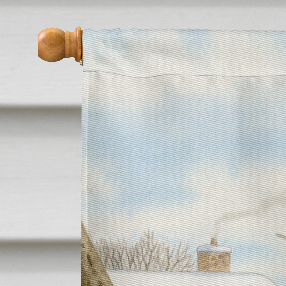 Spotted Woodpecker House Flag 28x40 Porch Sleeve Pole Decorative Outside Yard Banner Artwork Wall Hanging, Polyester
