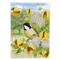 Coal Tit House Flag 28x40 Porch Sleeve Pole Decorative Outside Yard Banner Artwork Wall Hanging, Polyester