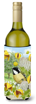 Coal Tit Wine Bottle Hugger Gift Sleeve for Standard 750 ml Bottles, Insulated Reusable Also Fits Mini Shot & Pint Bottles