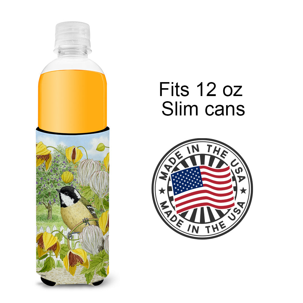 Coal Tit Slim Can Hugger , Insulated Foam Hugger for 12 oz Slim Cans, Beer Bottles & Water Bottles, Printed in USA