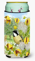 Coal Tit Tall Boy Hugger Can Cooler Sleeve Machine Washable Drink Collapsible Insulator Beverage Insulated Holder