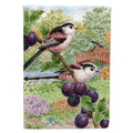 Long Tailed Tits House Flag 28x40 Porch Sleeve Pole Decorative Outside Yard Banner Artwork Wall Hanging, Polyester