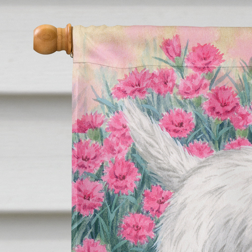 Westie Pups House Flag 28x40 Porch Sleeve Pole Decorative Outside Yard Banner Artwork Wall Hanging, Polyester