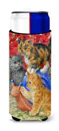 Kittens Slim Can Hugger , Insulated Foam Hugger for 12 oz Slim Cans, Beer Bottles & Water Bottles, Printed in USA