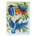 Kingfisher Family House Flag 28x40 Porch Sleeve Pole Decorative Outside Yard Banner Artwork Wall Hanging, Polyester