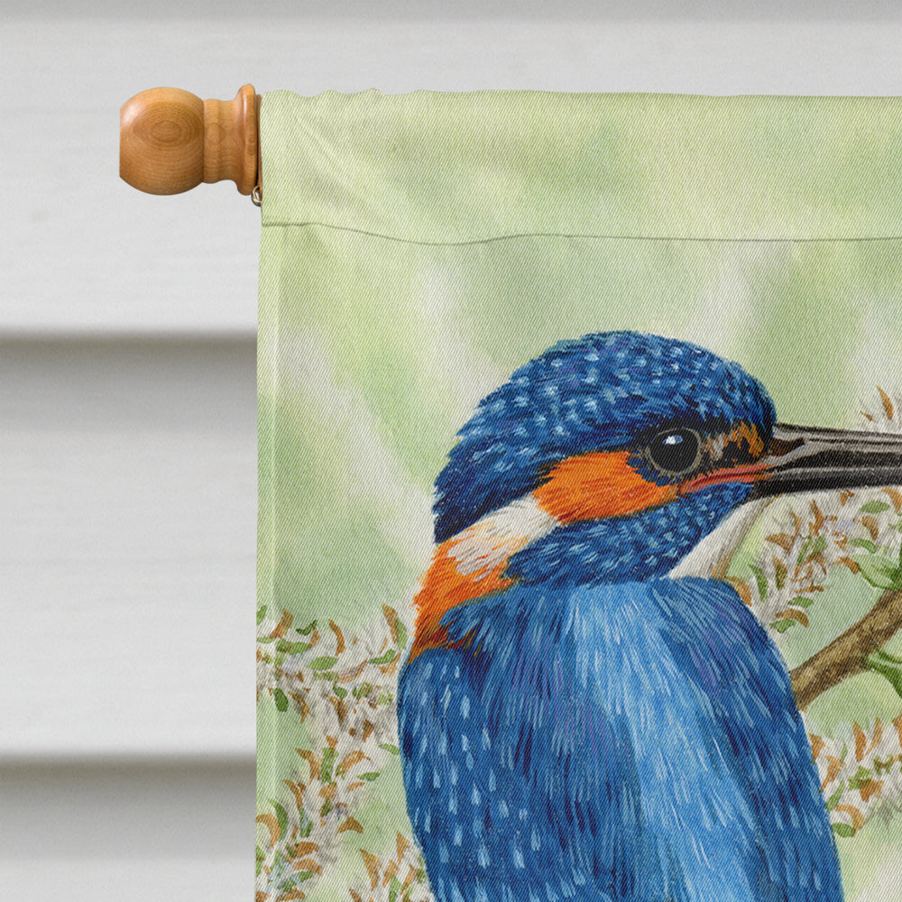 Kingfisher Family House Flag 28x40 Porch Sleeve Pole Decorative Outside Yard Banner Artwork Wall Hanging, Polyester