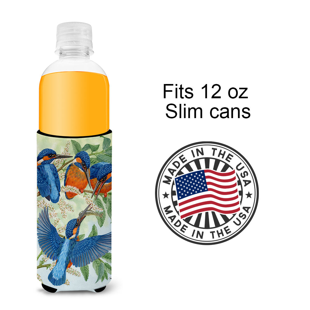 Kingfisher Family Slim Can Hugger , Insulated Foam Hugger for 12 oz Slim Cans, Beer Bottles & Water Bottles, Printed in USA