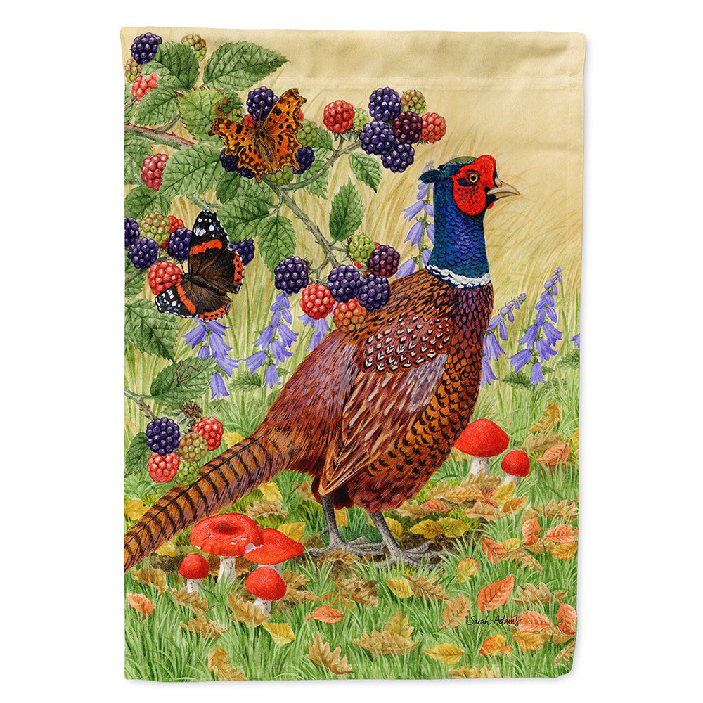 Pheasant House Flag 28x40 Porch Sleeve Pole Decorative Outside Yard Banner Artwork Wall Hanging, Polyester
