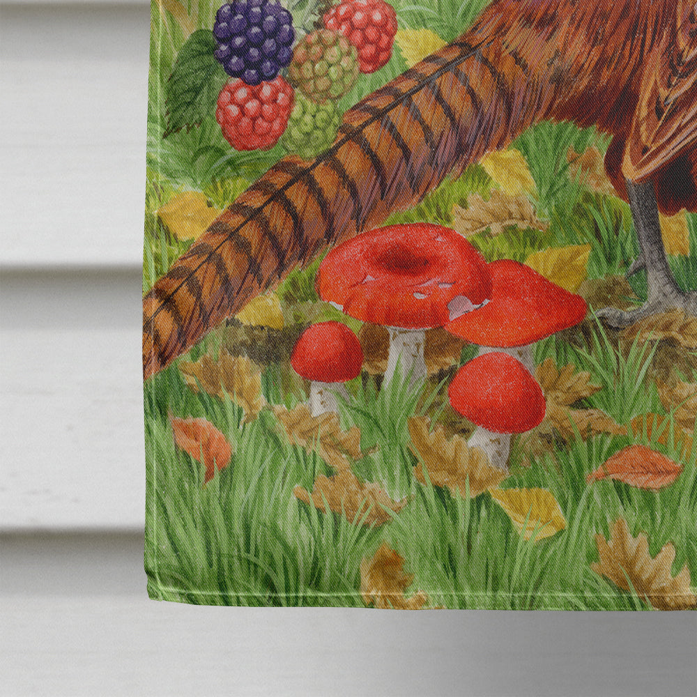 Pheasant House Flag 28x40 Porch Sleeve Pole Decorative Outside Yard Banner Artwork Wall Hanging, Polyester