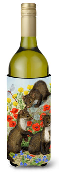 Stone Martins Beech Marten Wine Bottle Hugger Gift Sleeve for Standard 750 ml Bottles, Insulated Reusable Also Fits Mini Shot & Pint Bottles