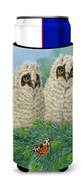 Owlets Slim Can Hugger , Insulated Foam Hugger for 12 oz Slim Cans, Beer Bottles & Water Bottles, Printed in USA