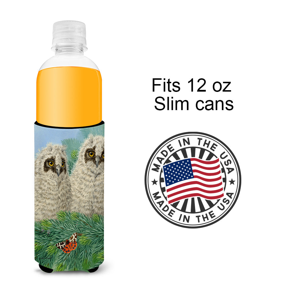 Owlets Slim Can Hugger , Insulated Foam Hugger for 12 oz Slim Cans, Beer Bottles & Water Bottles, Printed in USA