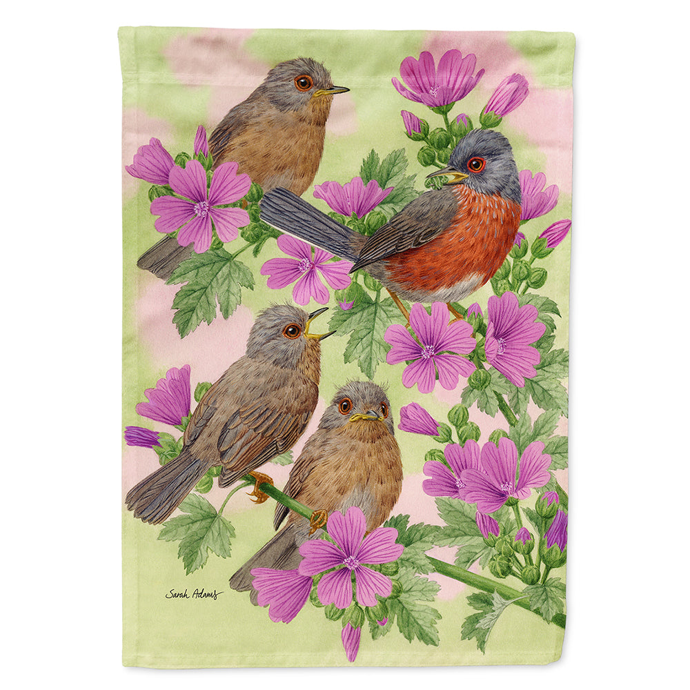 Warbler Family House Flag 28x40 Porch Sleeve Pole Decorative Outside Yard Banner Artwork Wall Hanging, Polyester
