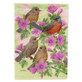 Warbler Family House Flag 28x40 Porch Sleeve Pole Decorative Outside Yard Banner Artwork Wall Hanging, Polyester