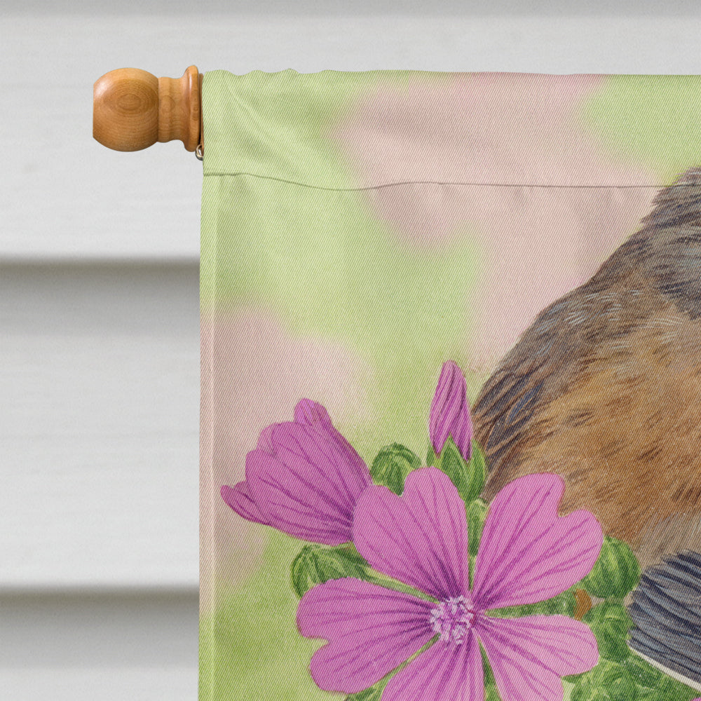Warbler Family House Flag 28x40 Porch Sleeve Pole Decorative Outside Yard Banner Artwork Wall Hanging, Polyester