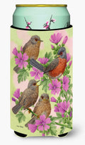 Warbler Family Tall Boy Hugger Can Cooler Sleeve Machine Washable Drink Collapsible Insulator Beverage Insulated Holder
