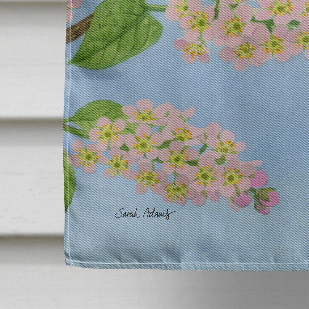 Eurasian Blue Tits Birds House Flag 28x40 Porch Sleeve Pole Decorative Outside Yard Banner Artwork Wall Hanging, Polyester