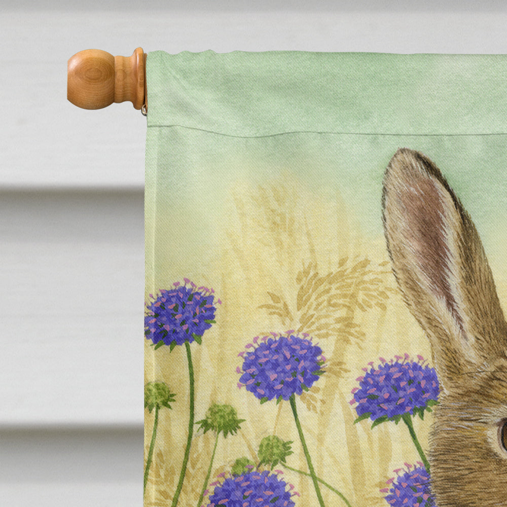 Rabbit & Baby House Flag 28x40 Porch Sleeve Pole Decorative Outside Yard Banner Artwork Wall Hanging, Polyester