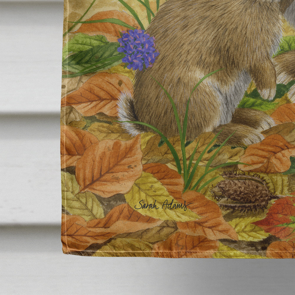 Rabbit & Baby House Flag 28x40 Porch Sleeve Pole Decorative Outside Yard Banner Artwork Wall Hanging, Polyester