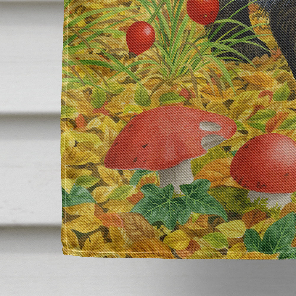 Badger House Flag 28x40 Porch Sleeve Pole Decorative Outside Yard Banner Artwork Wall Hanging, Polyester