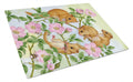 Dormice Dormouse Cutting Board Tempered Glass Kitchen Cutting Surface, Heat Resistant Chopping, Non-Slip Feet, Food Prep & Serving